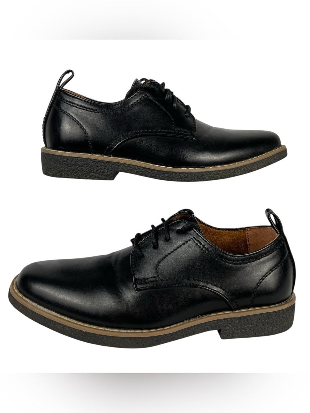 Deer Stags Zander Oxfords Boys 1.5 Black Special Occasion Church Dress Shoes